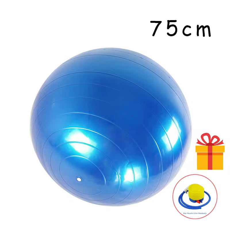 PVC Fitness Balls Yoga Ball Thickened Explosion-Proof Exercise Home Gym Pilates Equipment Balance Ball 45Cm/55Cm/65Cm/75Cm/85Cm